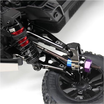 Hot Racing AMN54M01 CNC Aluminum Front Upper Suspension Arm Set D Upgrade for Arrma 1/16 Mini Kraton 3s BLX 4X4