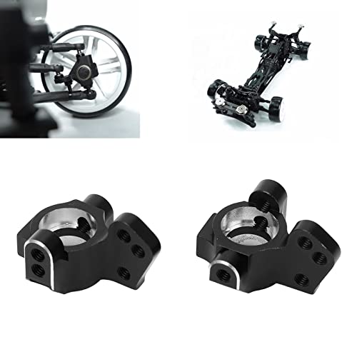 Pilipane 1 Pair Aluminum Alloy Metal Front Steering Cups, Upgrade Parts for 3Racing Sakura D5 1/10 RC Car