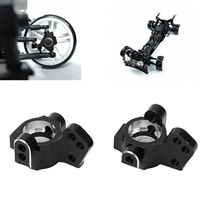 Pilipane 1 Pair Aluminum Alloy Metal Front Steering Cups, Upgrade Parts for 3Racing Sakura D5 1/10 RC Car