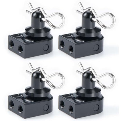 4 Packs rc Body Post mounts with Clips for 1:10 axial scx10 pro rc Crawler car - Aluminum Alloy Shell Column & Post Mount Set