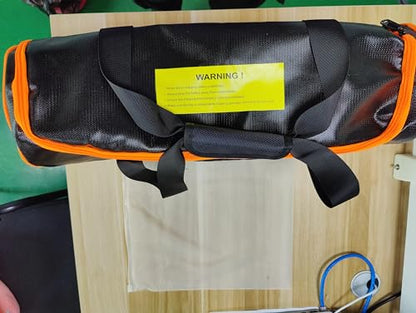 TMEOIIPY Ebike Battery Bag - Large Capacity Safe Fireproof Lipo Bag for Charging and Storage - Portable Ebike Accessory (20 x 6.3 x 6.3in) - style: 1 Pcs
