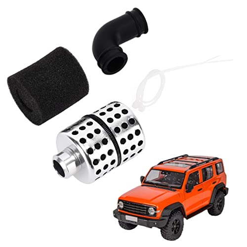 Aluminum Capped RC Air Filter for 1/8 Nitro Power Engine, Aluminum Alloy Air Filter with Water - Absorbent Sponge, Large Air Intake to Improve Speed and Engine