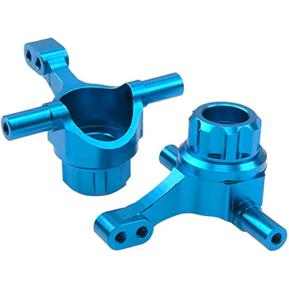 Aluminum Front Steering Knuckle Carrier Blocks & Rear Stub Axle Carrier Hub Set Compatible with Tamiya TT02 1/10 RC On Road Touring Car Upgrade Parts