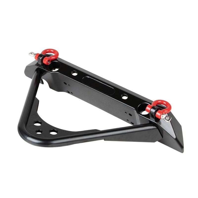 for TRX4M 1/18 Upgrades, for TRX4M RC Crawler Aluminum Alloy Front Bumper with Lights RC Car Bumper Part for TRX-4M 1/18 Upgrades Part Rc Crawler Car Accessories