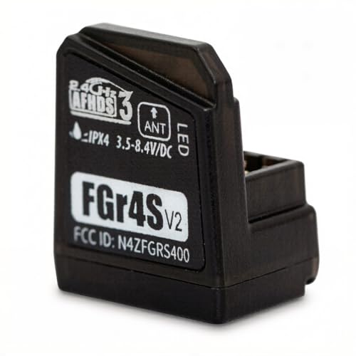 FGR4S V2 Receiver AFHDS 3 Built-in Single-Antenna Bidirectional PWM/PPM/IBUS Output Receiver for NB4 PL18 RC Transmitter for RC Car Boat