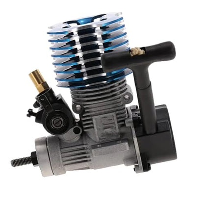 RC Automobiles Parts For Hsp For Himoto VX 18CXP Vertex 18 02060 1/10 1/8 Engine For Nitro Power 2.74cc With Pull Starter Plug RC Model Car(Blue) - color: Blue