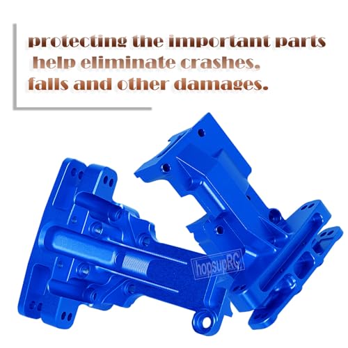 Gearbox Upgrades Parts Front Rear Wave Box Gearbox Upper Shell Cover for 1/5 X-MAXX 8S,1/6 4WD XRT 8S Monster Truck RC Car,Navy Blue - color: Navy Blue(for1/5 X-maxx )