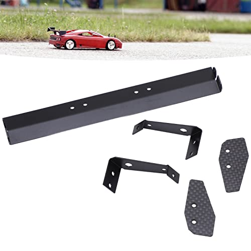 RC Rear Spoiler Wing, Aluminum Alloy RC Car Rear Wing Mounting Set for 1/10 RC Spoiler