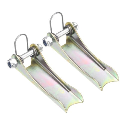 uxcell 3T Hook Safety Latch Kit, 2 Pack Thickened Metal Clevis Slip Hook Replacement Latch for Towing Receiver Hitch Truck Trailer, Color Steel (2.2 Inch / 57mm Length, 0.8mm Thinkness) - size: 3T, 2.2" / 57mm