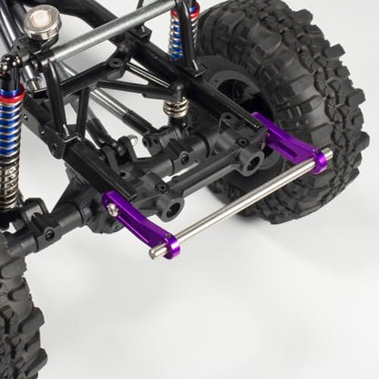 Aluminum Adjustable Front Rear Modular Bumper Mount Set for 1/10 RC Crawler Chassis LCG Rigs Comp Builds TRX4 SCX10 Gspeed Power Wagon Cliffhanger Body (Black) - color: Black