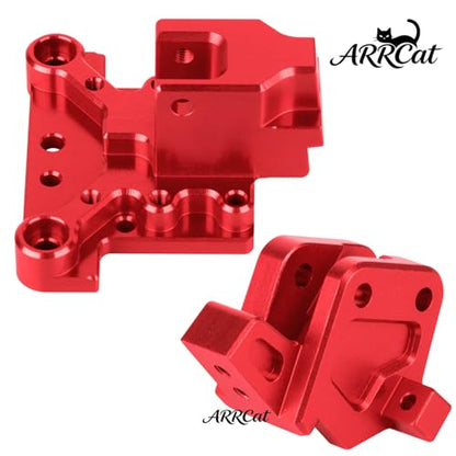 Rear Brace and Wing Bracket Upgrades Part for 1/8 Kraton 6S V6-(ARA8708V6/ARA8608V6),Notorious 6S V6-(ARA8611V6),RC Aluminium Rear Brace & Wing Bracket,Replace(ARA32075),Red - color: Red - (Aluminium Upgrades Part)