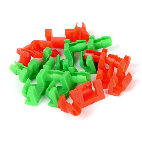 GOOACC 1999-2007 Chevy Silverado GMC Sierra Tailgate Handle Rod Clip Left & Right Rod Retainer Clips, OEM Handle Replacement 5 Pairs 88981030, 88981031 - color: 10Pcs Tailgate Handle Rod Clip