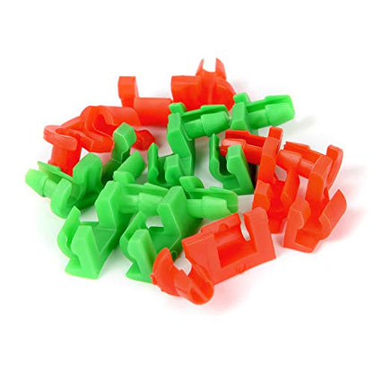GOOACC 1999-2007 Chevy Silverado GMC Sierra Tailgate Handle Rod Clip Left & Right Rod Retainer Clips, OEM Handle Replacement 5 Pairs 88981030, 88981031 - color: 10Pcs Tailgate Handle Rod Clip
