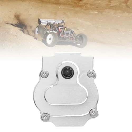 Complete Transmission Gearbox, CNC Aluminum Alloy RC Crawler Gearbox, Metal Gear Set with 21:1 Reduction Ratio for Ascent - 18 1/18 RC Car Upgrade Part (Silver) - color: Silver