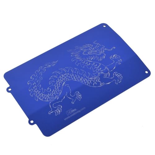 Rc Aluminum Chassis Skid Plate for Traxxas Ford Fiesta ST Rally Slash 4x4 Ultimate Upgraded Parts (Blue)
