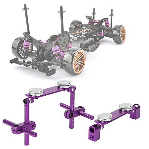 Oumefar Aluminum Magnetic S tealth Invisible Body Shell Mount Kit for HSP 1/10 RC Racing Car S/XI/CS, 416/417, T3/T4/94123(Purple)