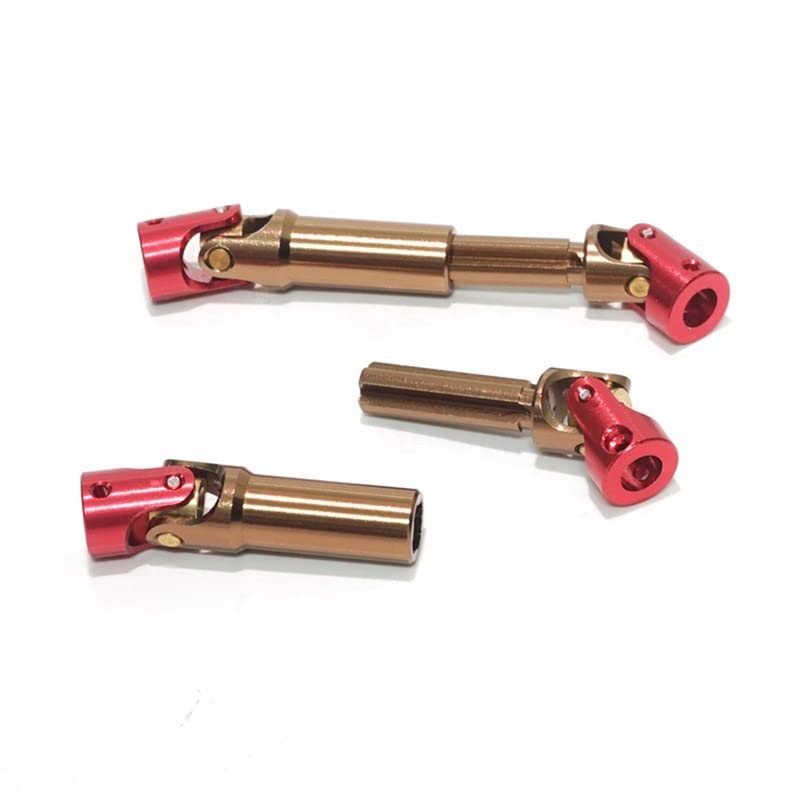 1 Set Metal Drive Shaft CVD Driveshaft for FMS 1/24 FCX24 1/18 MOGRICH RC Crawler Car Parts| | - - (Color: As Shown)