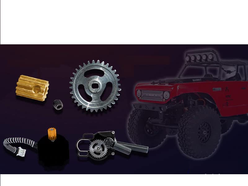 Furitek Brushless Conversion for scx24-0.5M Spur Gear, 12T Pinion Gear