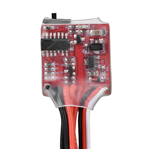 30A Brushed ESC Speed Controller with Brake for RC Car Red Black Material Voltage 4-8V