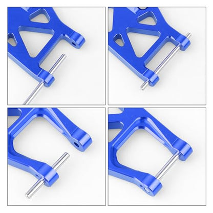 Aluminum A-Arms for Traxxas WideMaxx Suspension Arms Upgrades Set Front & Rear (8-Pack) (Blue) - color: Blue