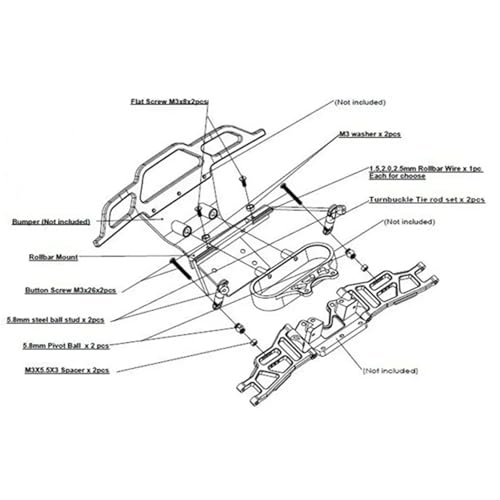 RC Toys For Traxxas For Slash 2WD 1/10 Front And Rear Wide Sway Bar Anti Roll Bar Kit RC Car Upgrades Parts Accessories