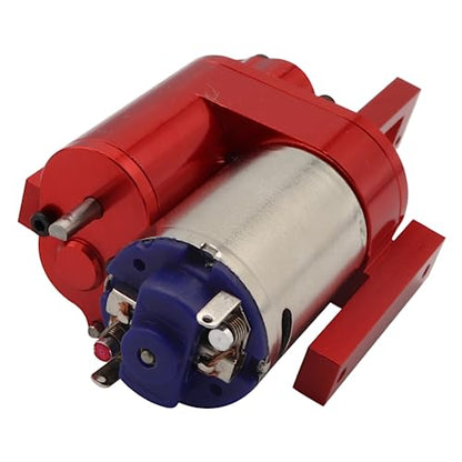 2nd Gear Gearbox Speed Change Gear Box with 370 Brushed Motor, Third Generation Metal Wave Box, for 1/16 WPL C24 C34 C44 C54 B16 B36 MN D90 MN40 MN45 MN77 MN99 MN99s RC Car (Silver) - color: Silver