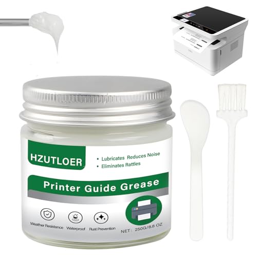 250g White Lubricating Grease,Noise Reduction,Rustproof & Long-Lasting for Printer,3D Printer,Automotive,Plastic Gear Parts,Door Window Track