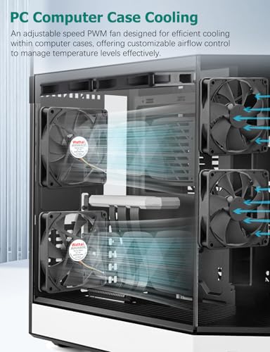 Wathai 120mm x 25mm 4Pin 12V Computer Case Fan DC Brushless Cooling Fan | High Speed Replacement for Desktop PCs Case, AIO GPU Coolers - style: 12V 4Pin 2500RPM