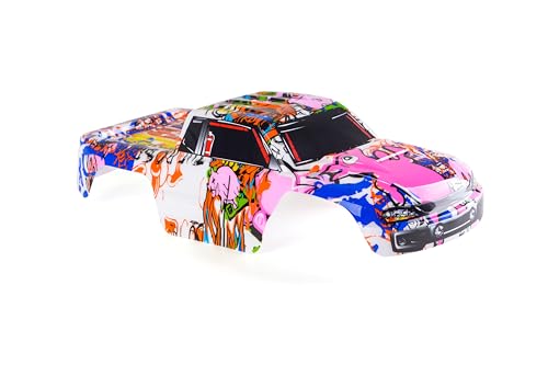 SummitLink Custom Body Compatible for 1/10 Scale RC Car or Truck (Truck not Included) (Graffiti Pink Pig) - style: Graffiti Pink Pig