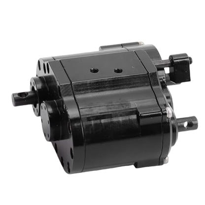 GOWENIC SCX10 D90 Alloy 1/10 Scale RC Crawler Dual Speed Transmission Box/Cover 2 Speeds Gearbox High Torsion Climbing City Mountain Terrain Wide Wheelbase Design