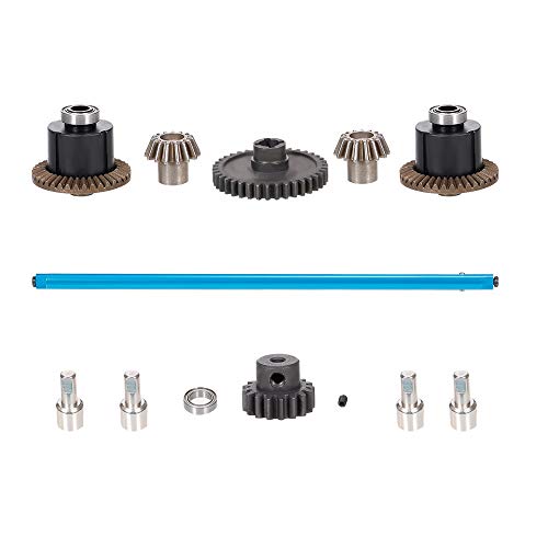 GoolRC RC Car Metal Differential Kit - 38T & 17T Differential Gears, Drive Shaft, Steering Hub for WLtoys A949/A959/A969/A979/K929/A959-B/A969-B/A979-B/K929-B RC Car