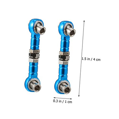 Rc Turnbuckle Rod Adjustable Linkage Steering Tie Rod Servo Link for Rc Car Truck 2 Pcs 1.57 X 0.39 X 0.31 in for Steering Control