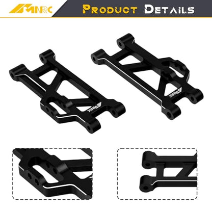 Alum Rear Lower Suspension a Arm for 1/16 Mini Maxx 4WD RTR RC Car Truck-107154-1 Upgrades Part Black - color: Black