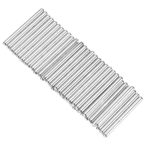 MECCANIXITY 40pcs 2.5mmx30mm Toys Shaft Round Rod Axles Drive Shaft for DIY RC Car Truck Boat Helicopter Model Part, Silver - size: 2.5mmx30mm