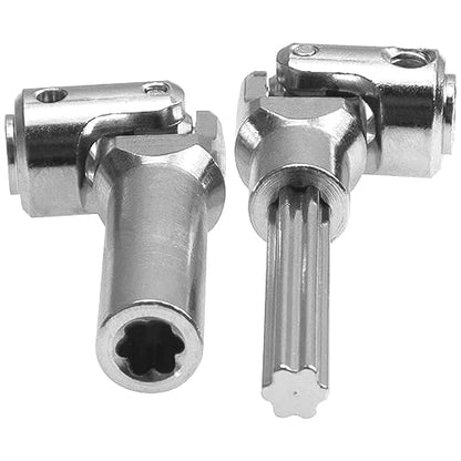 2Pcs Vgoohobby Universal Drive Shaft RC Crawler Driveshaft Compatible with Traxxas TRX4 Axial SCX10 AXI03007 Redcat Gen7 RC4WD D90 TF2 1/10 RC Crawler Car (Silver,84-102mm) - color: Silver, size: 84-102mm