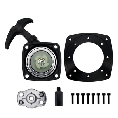 Easy Pull Starter Set for Zenoah CY Rovan Top Speed 23cc-36cc Engines Black | for 1/5 HPI ROFUN KM Baja 5B 5T 5SC LT FG Rc Car Parts - color: Black