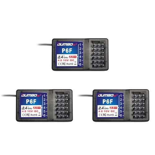 ATA HOBBY DUMBORC 3 PCS P6F 6 Channels 2.4GHz RC Receiver for DUMBORC X4 X5 X6 RC Car Boat