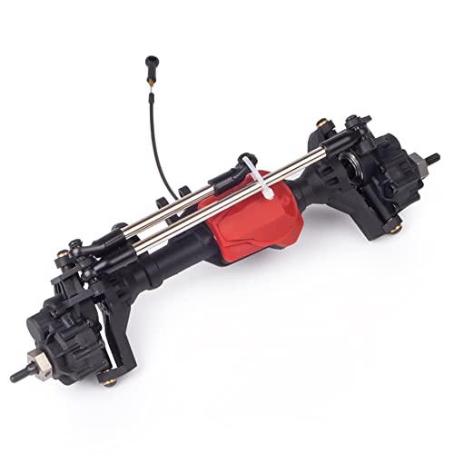 RC Axles Complete Nylon Front Rear Portal Axle with Differential Lock Kit for 1/10 RC Car Crawler TRX-4 Defender Bronco TRX4 Chassis DIY Upgrade Parts