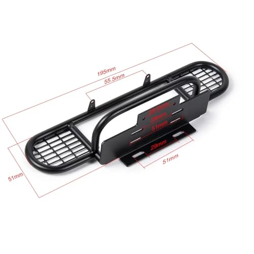 RC Bumper For Axial For Defender For TRX-4 For SCX10 II D90 90046 1/10 Metal For Camel Trophy Front Bumper RC Crawler Car Truck Model Upgrade Part