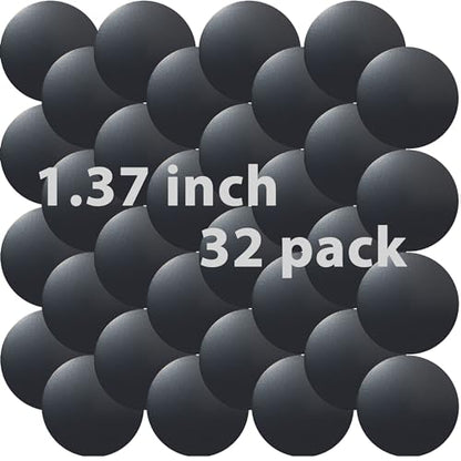 SALEX Cell Phone Metal Stickers 1.37 inch for Magnetic Car Mount. Replacement Set of 32 Mini Magnet Metal Plates. Silver Car Sticky Small Round Iron Discs with 3M Adhesive Backing for Case DIY Crafts - color: Round 1.37" / 32 Pack