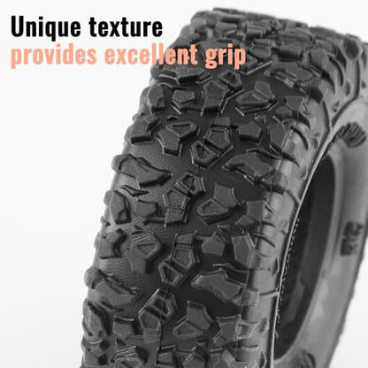 GLOBACT 1.3 Beadlock Wheel Tires -3.75mm for SCX24 AX24 TRX4M 1/18 1/24, RG - color: Rose Gold