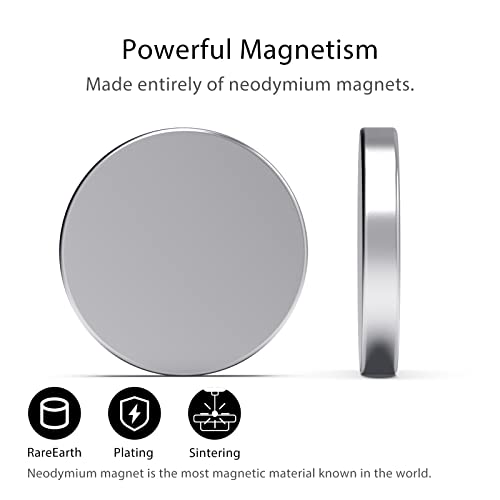 Strong Neodymium Magnets - Rare Earth, Heavy Duty, Round, Small, 0.79 x 0.12 Inch, 16 PCS - color: Silver, size: 0.79inch 16PCS