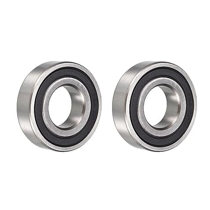 R14-2RS Deep Groove Ball Bearings, ID 7/8" x OD 1-7/8" x Width 1/2" Double Rubber Sealed Ball Bearing Pre-Lubricated Chrome Steel Z2 Lever 2pcs - size: R14-2RS 7/8"x1-7/8"x1/2"