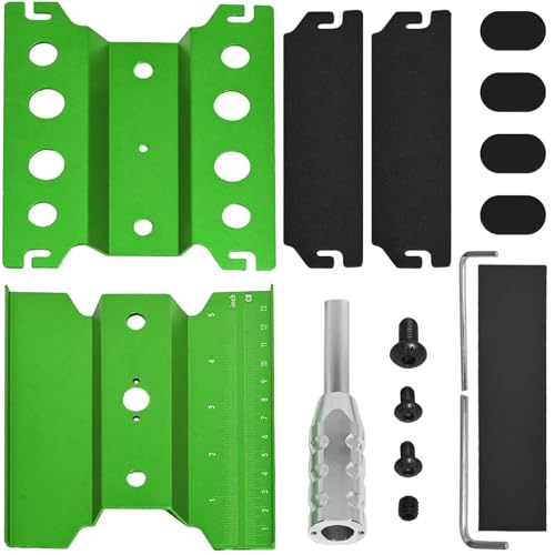 Rc Car Stand with Lit Lower Adjustable & 360'Rotatable, Rc Stand Repair Station with Shock Holder for TraxxasTRX4 Arrma Losi Axial Hsp Hbx Mix Wltoys, Wrenching On 1/8 1/10 1/12 1/14 Rc Rig Green - color: Green
