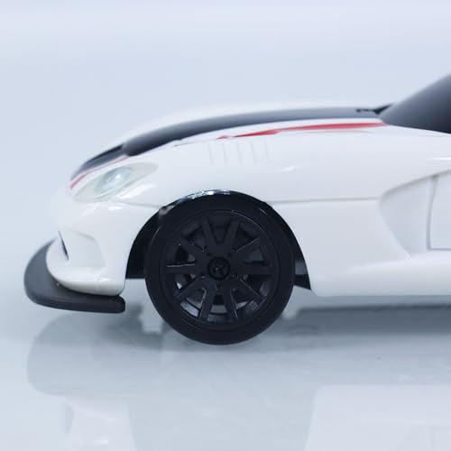 TOUCAN RC HOBBY US in Stock 1/43 High Speed Gyroscope RC Drift Vehicle 4WD Ready to Run Mini Car Radio Battery 2.4G Remote Control Racing Car 4311G for Adult - color: White