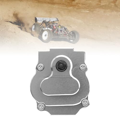 24:1 Complete Transmission Gearbox, CNC Aluminum Alloy RC Crawler Gearbox, Metal Gear Set with 24:1 Reduction Ratio for Ascent - 18 1/18 RC Car Upgrade Part (Grey) - color: Grey