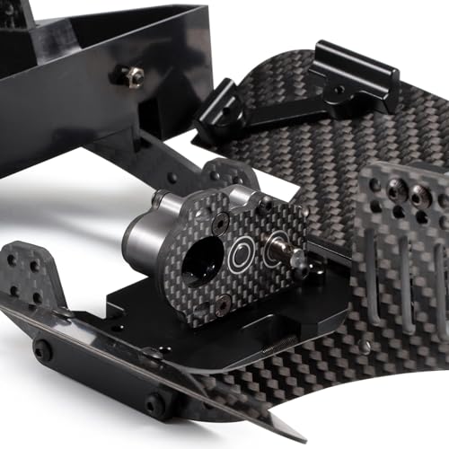 1/10 RC Portal Transmission 48Pitch Tiny Gearbox with Slipper Pad Machined Ultralight for 1/10 RC Crawler LCG Chassis Capra F9 AR45 Axle (Gray) - color: Gray