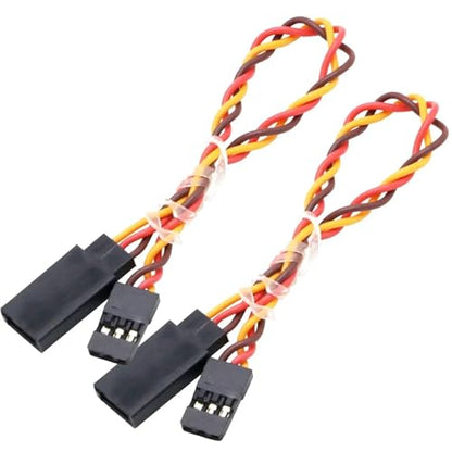 30 Pcs Servo Extension Cable 10-100cm Anti-Interference for Futaba JR RC Helicopter Car | Anti-interference servo wire set, 6 lengths 10-100cm, 30 pcs, compatible with Futaba & JR receivers.(100cm Cable) - color: 100cm Cable