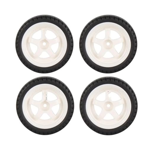 RC Cars Models for Ldrc AE86 A86 A86P LD1801 1/18 Rc Upgrade Accessories Rc Parts 4pcs 33mm Rc Drift Tire Wheel Hard Tyre Modified Parts(White) - color: White