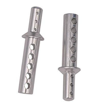 4PCS Aluminum Body Post Upgrade Parts mounts of 08047 for RC 1/10 Redcat Volcano EPX/Pro S30 Replacement (Silver) - color: Silver